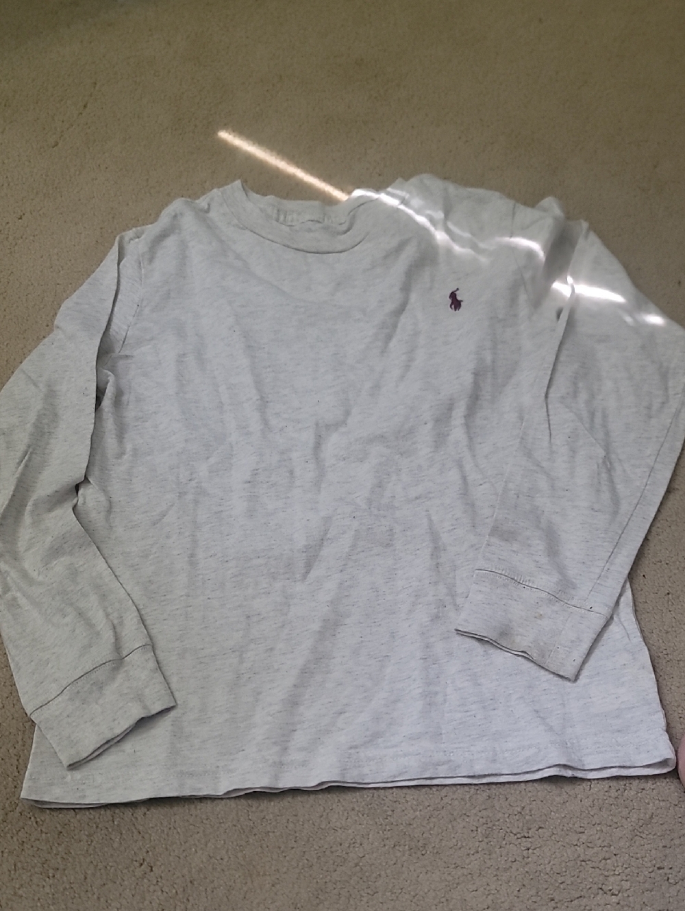Polo by Ralph Lauren White Crewneck Tee with Navy Logo